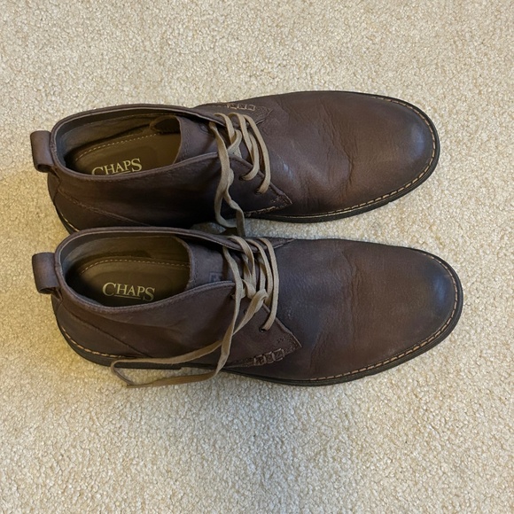 Chaps leather chukka boots 9.5 - Picture 2 of 12
